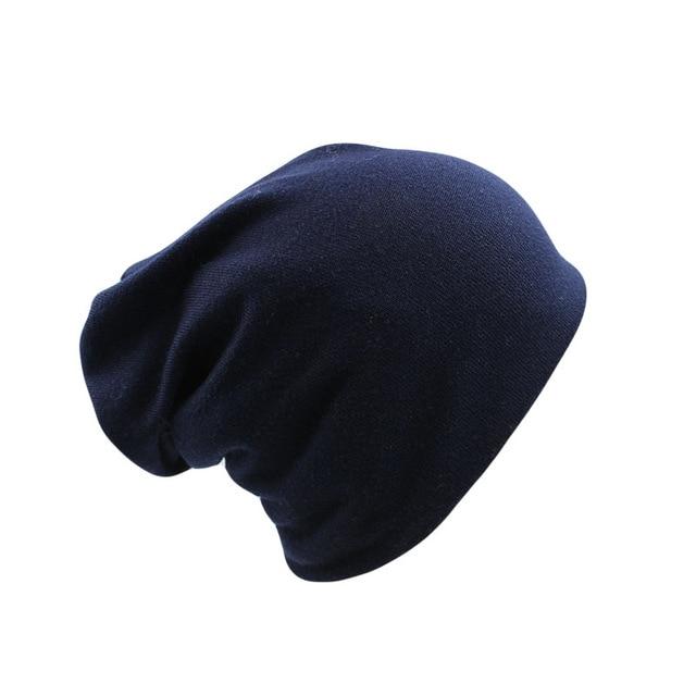 cambioprcaribe Beanie Hats Navy Blue Soft & Comfy Beanie