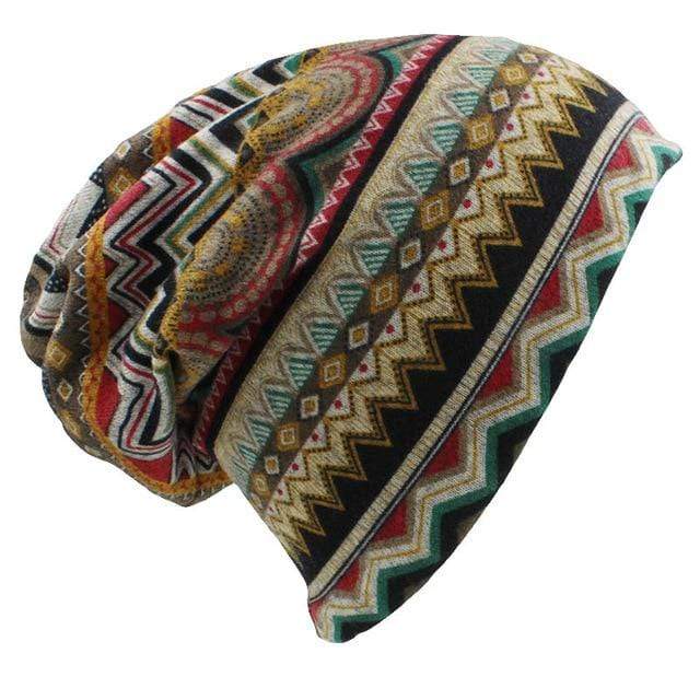 Tribal Print Beanie Hat