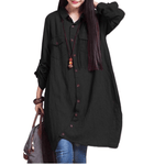 cambioprcaribe Black / XXL Irina Plus Size Oversized Shirt