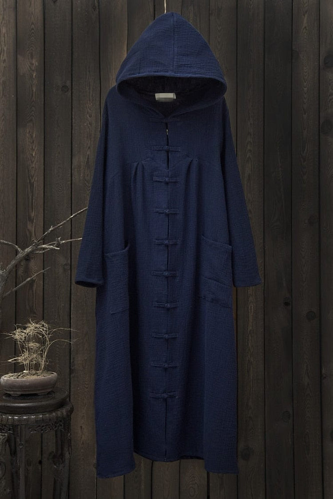 cambioprcaribe Blue / One Size Oversized Vintage Hooded Jacket
