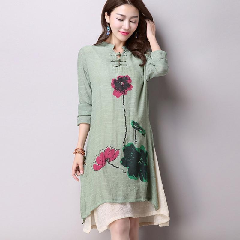 Green Lotus Dress | Zen