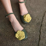 cambioprcaribe Green / 7.5 Retro Floral Leather shoes
