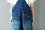 cambioprcaribe One Size / Blue Ripped Baggy Denim Overall