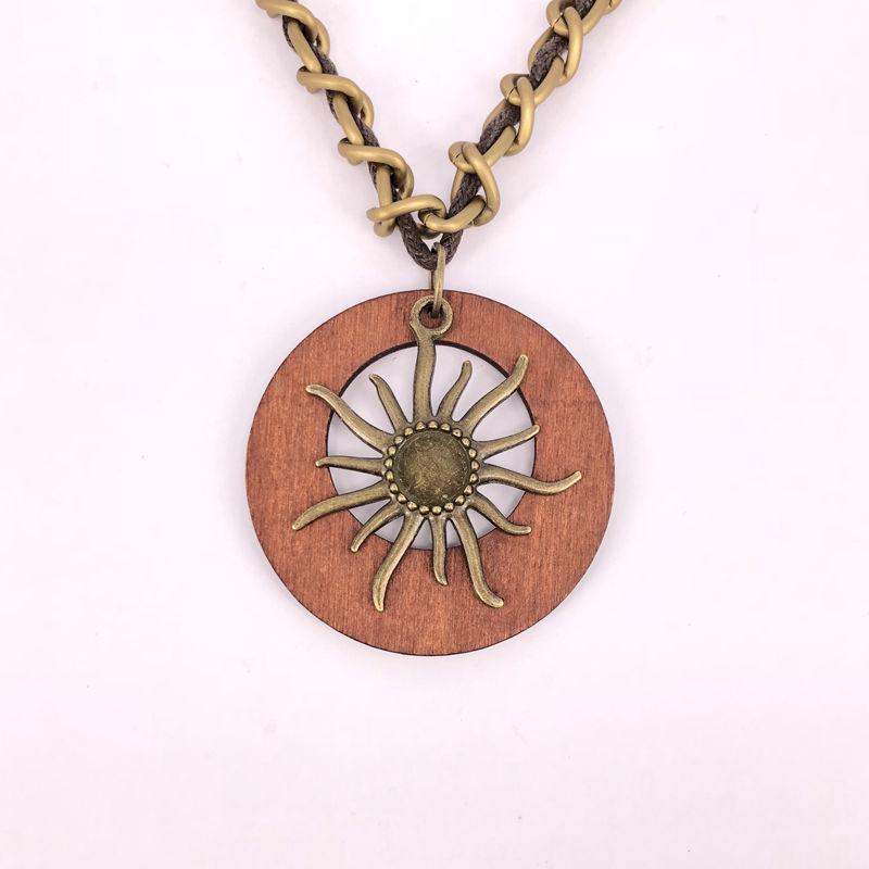 Sun Tribe Wooden Necklace