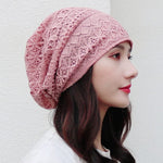 Lace Flower Beanies