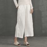 3/4 Length Cotton Linen Pants  | Zen