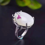 cambioprcaribe 6 / White Jade White Jade Sterling Silver Ring