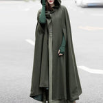 cambioprcaribe Army Green / M Lushine Plus Size Hooded Cloak