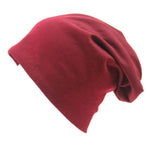 cambioprcaribe Beanie Hats Red wine Slouch Fit Casual Beanie