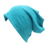 cambioprcaribe Beanie Hats Turquoise Slouch Fit Casual Beanie