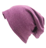 cambioprcaribe Beanie Hats Violet Slouch Fit Casual Beanie