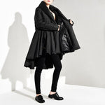 cambioprcaribe Black Cinched Waist Winter Jacket