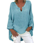 cambioprcaribe Blue / L / Lithuania Irina Oversized Plus Size Shirt