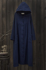 cambioprcaribe Blue / One Size Oversized Vintage Hooded Jacket