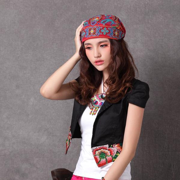cambioprcaribe Boho Hippie Embroidered Hat