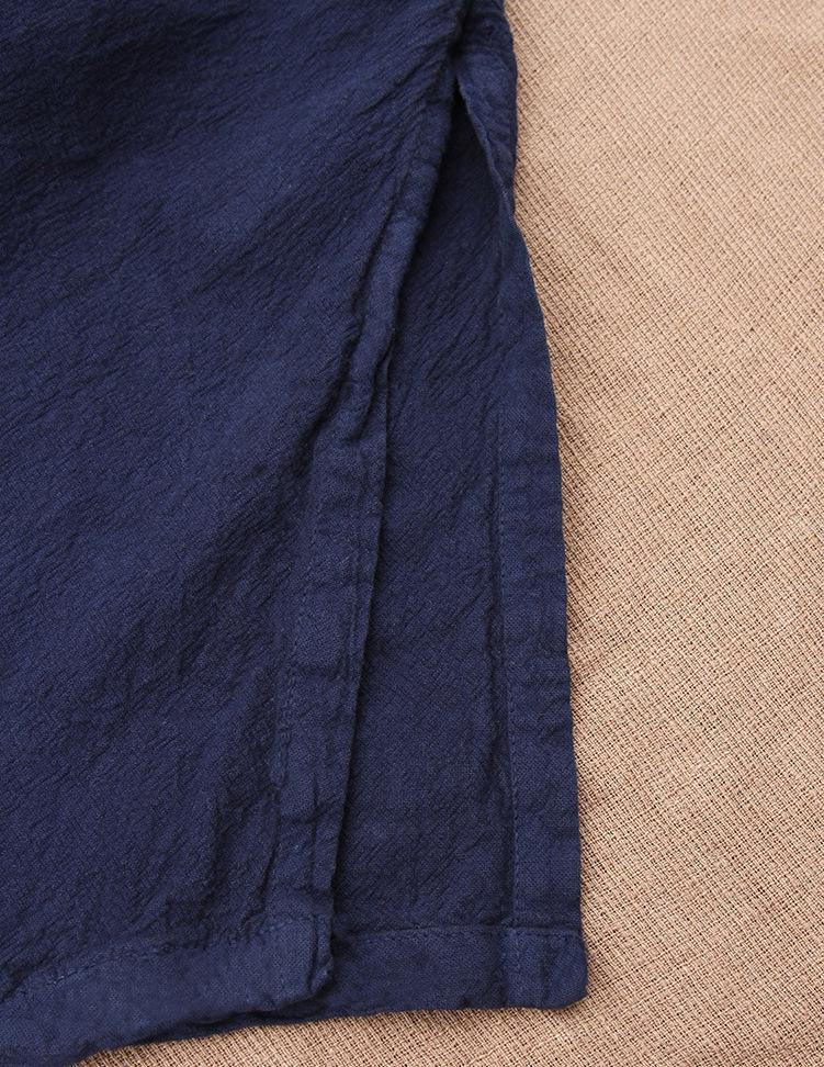 cambioprcaribe Cardigans Asymmetrical Linen Wrap Cardigan | Lotus