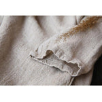 cambioprcaribe Cardigans One Size / Beige Cotton Linen Beige Cardigan  | Zen