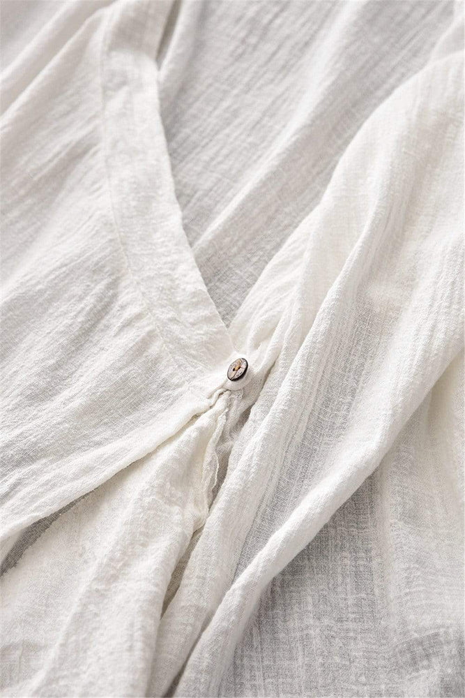 Zen Cotton Linen Long Cardigan  | Zen