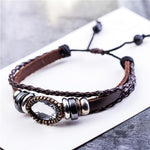 cambioprcaribe Clear Braided And Beaded Geometric Leather Bracelet