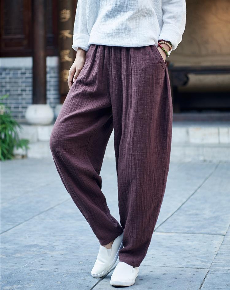 Vintage Pleated Linen Pants  | Zen