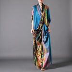 Asia Scenery Colourful Maxi Dress | Nirvana