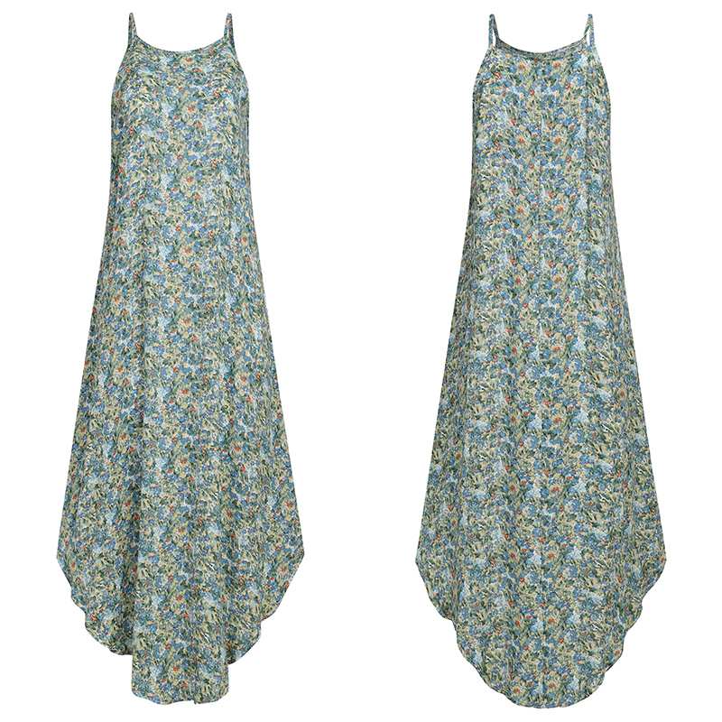 cambioprcaribe Dress Boho Floral Print Plus Size Sundress