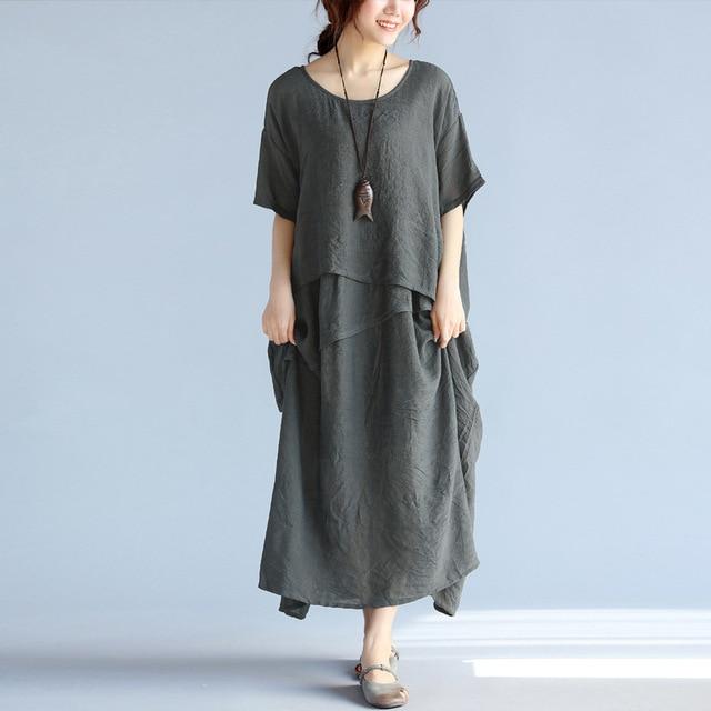 Layered Asymmetrical Hippie Dress | Zen