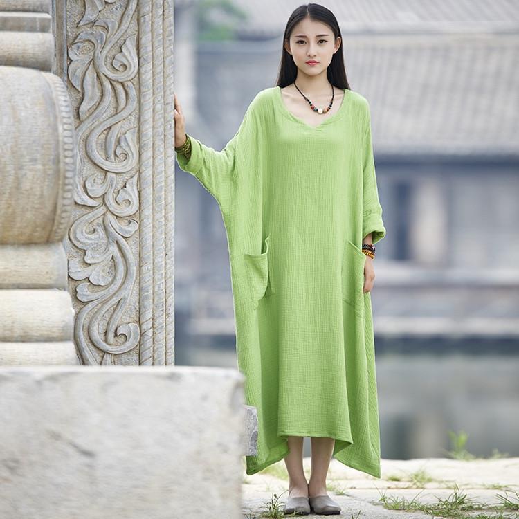 cambioprcaribe Dress Green / One Size Oversized Loveleen Dress  | Zen