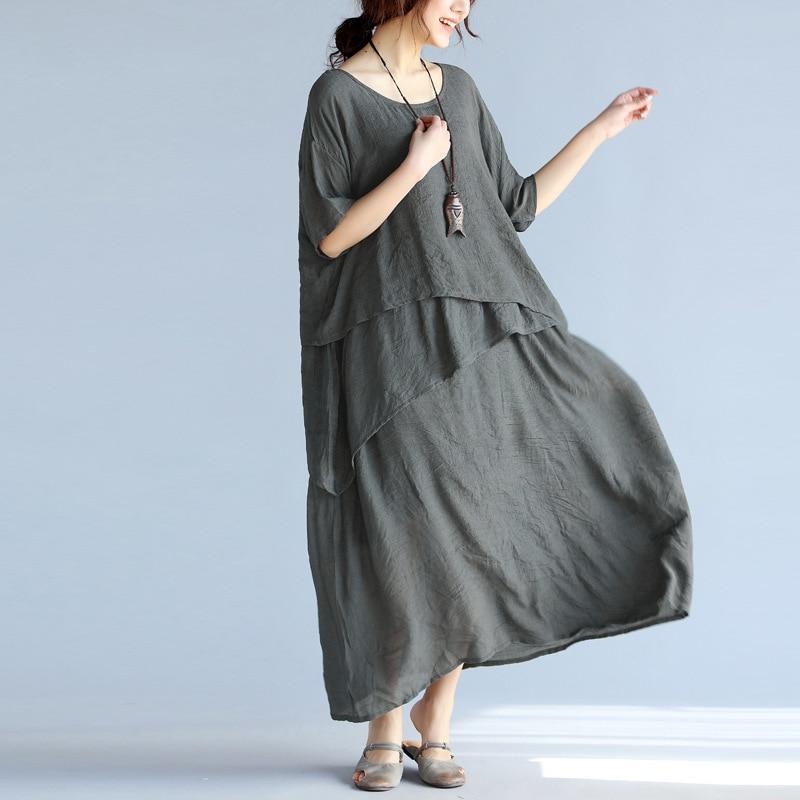 cambioprcaribe Dress Layered Asymmetrical Hippie Dress  | Zen