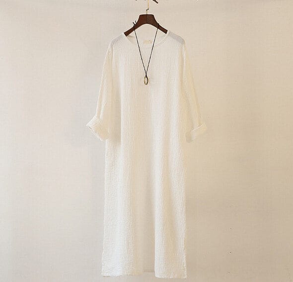 cambioprcaribe Dress Loose Fluid Linen Dress | Zen