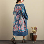 cambioprcaribe Dress Multi Blue / One Size Flash Patchwork Denim Dress With Large Pockets
