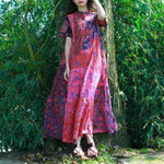 cambioprcaribe Dress Multi-Pink / M Multicolor Random Patchwork Hippie Dress