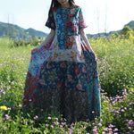 cambioprcaribe Dress Multicolor Random Patchwork Hippie Dress