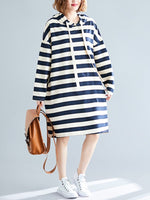 cambioprcaribe Dress Picture Color / One Size Long Sleeves Striped Midi Dress