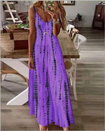 cambioprcaribe Dress purple / XXXL Boho Chic Tie-Dye Beach Dress