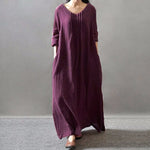 cambioprcaribe Dress Purple / XXXL Vintage Gypsy Maxi Dress