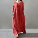 cambioprcaribe Dress Red / XXXL Vintage Gypsy Maxi Dress