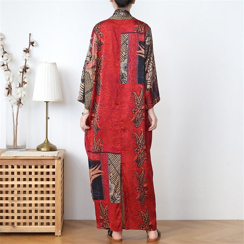 cambioprcaribe Dress Silk Chinese Cross Tunic