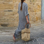 cambioprcaribe Dress Striped Oversized Maxi Dress  | Zen