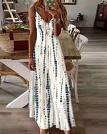 cambioprcaribe Dress white / XXXL Boho Chic Tie-Dye Beach Dress