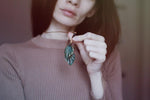 cambioprcaribe Green Leaf Necklace