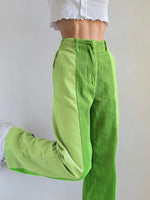 cambioprcaribe Green / S Baggy Hight waist Corduroy Pants