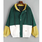 cambioprcaribe Green & White / XXL Vintage Windbreaker Jacket