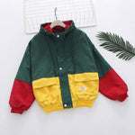 cambioprcaribe Green & Yellow / XXL Vintage Windbreaker Jacket