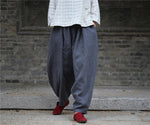 cambioprcaribe Harem Pants Gray / One Size Zen Casual Linen Harem Pants | Zen