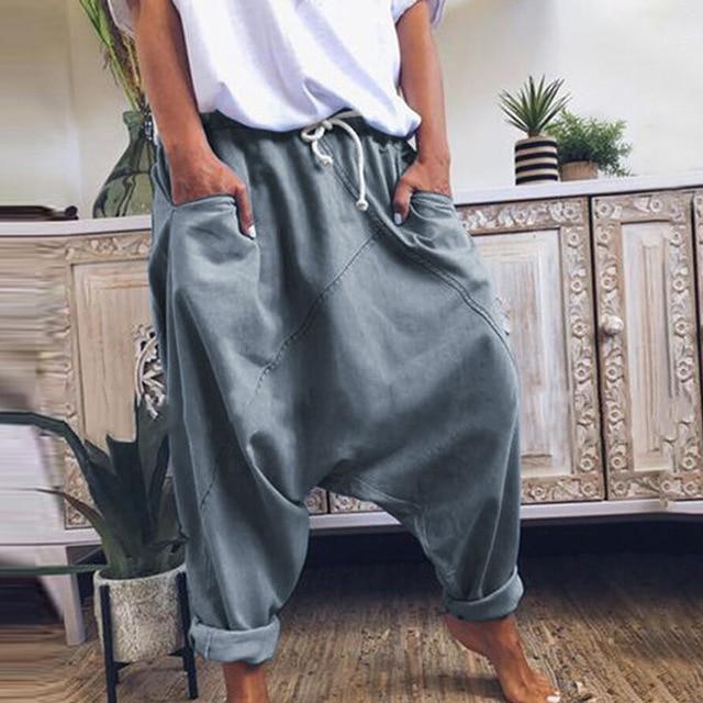 cambioprcaribe Harem Pants Grey / L Street Style Oversized Harem Pants