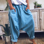 cambioprcaribe Harem Pants Light Blue / M Street Style Oversized Harem Pants