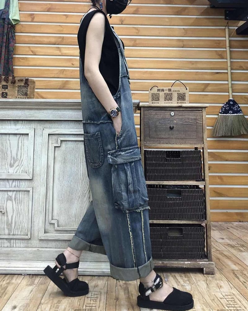 cambioprcaribe Loose Baggy Overall