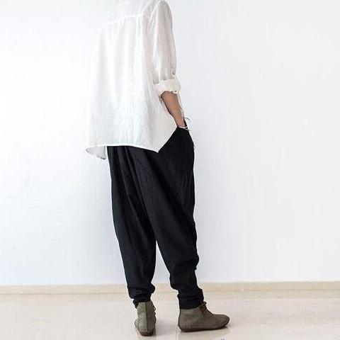 cambioprcaribe Loose Linen Trousers
