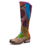 cambioprcaribe Multicolor / 10 Raya Sunshine Boho Hippie Knee High Boots